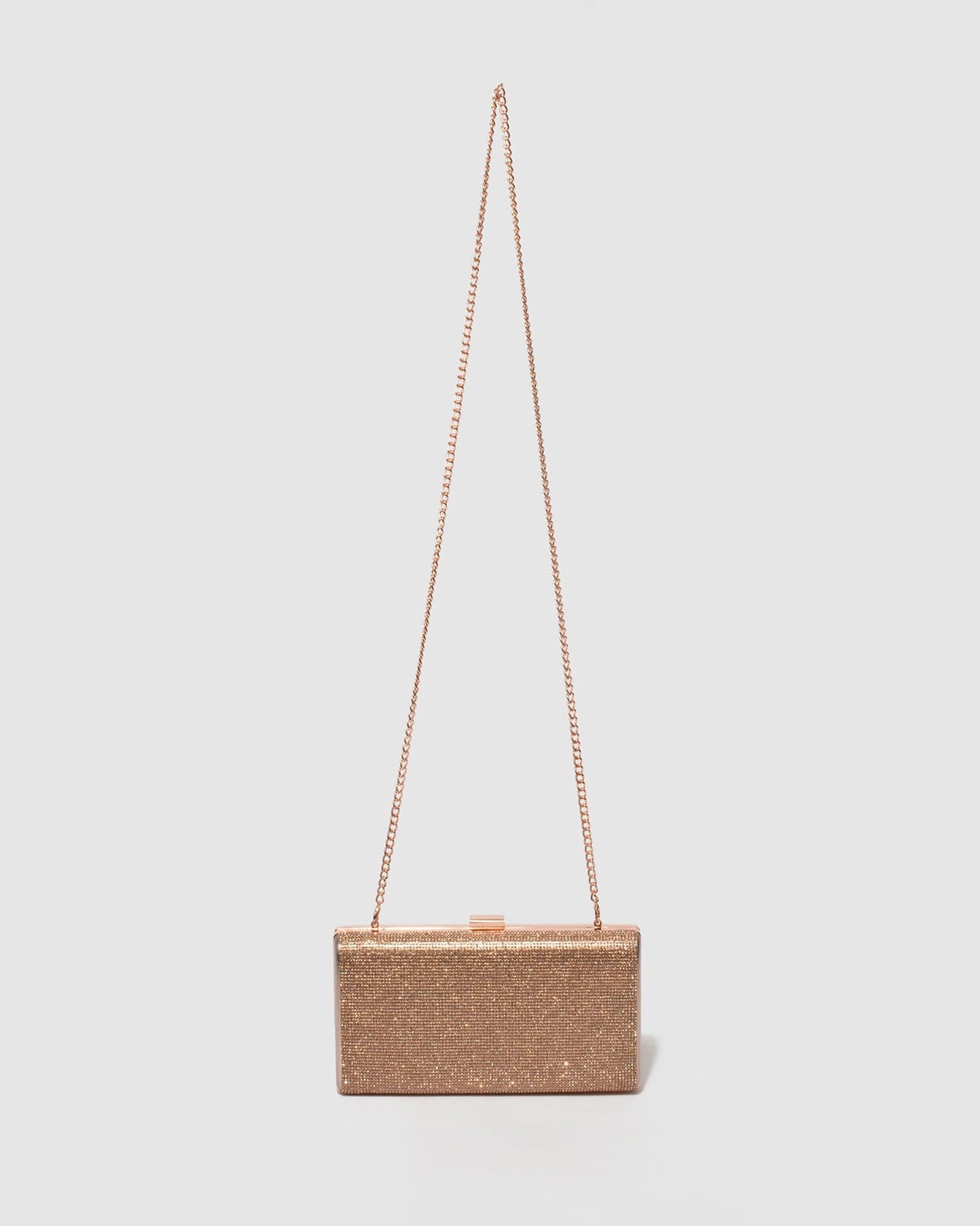 Colette by Colette Hayman Margot Hardware Clutch Bag (Rose Gold)