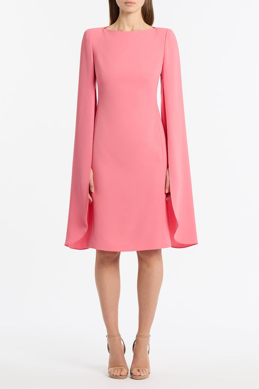 Image of Dresses. Product name - Rose Pink Crepe Lovero Dress in Pink colour by brand - Carla Zampatti