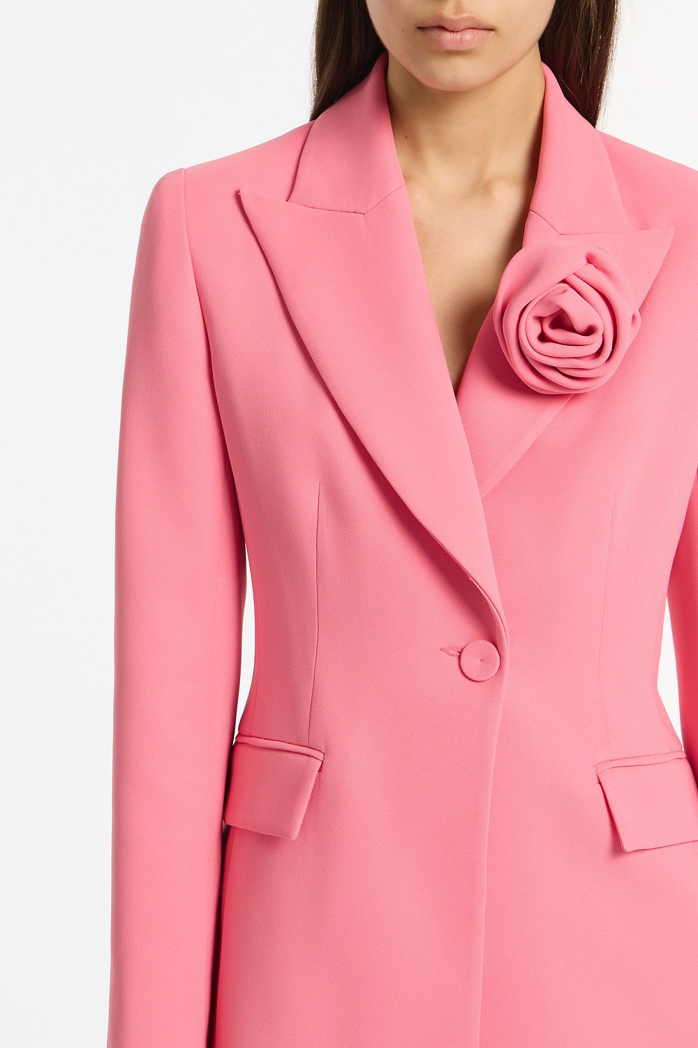 Carla Zampatti Rose Crepe Rose Blazer (Pink)