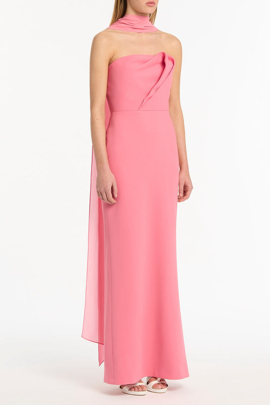 Carla Zampatti Rose Georgette Scarf (Pink)