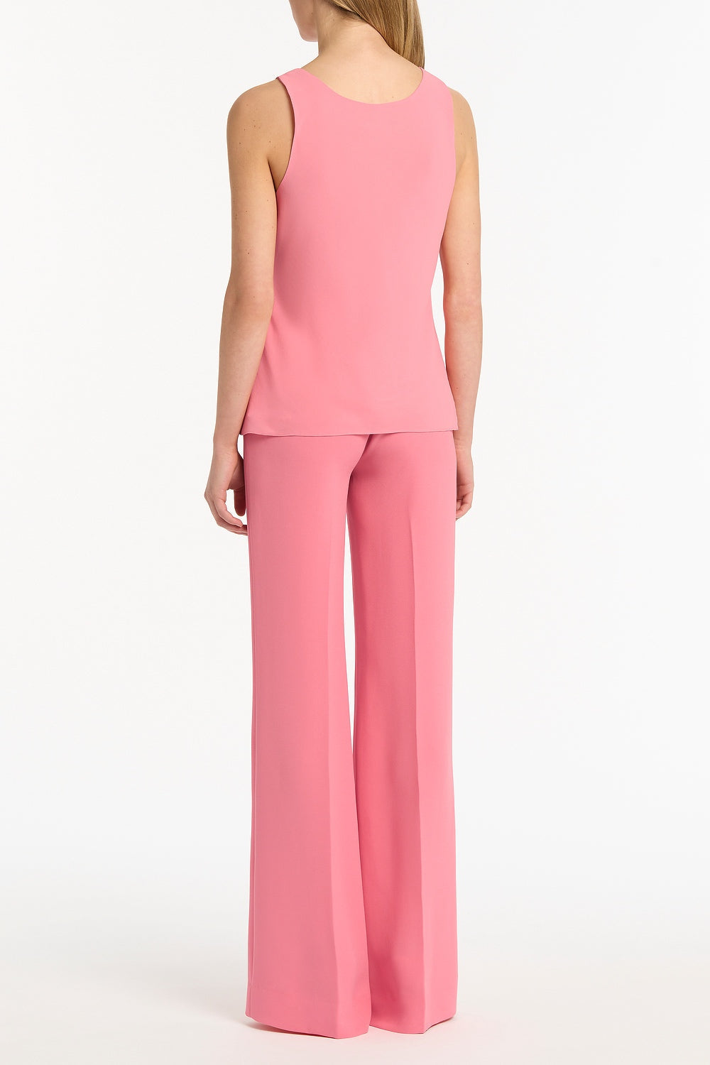 Carla Zampatti Rose Georgette Scoop Neck Cami (Pink)