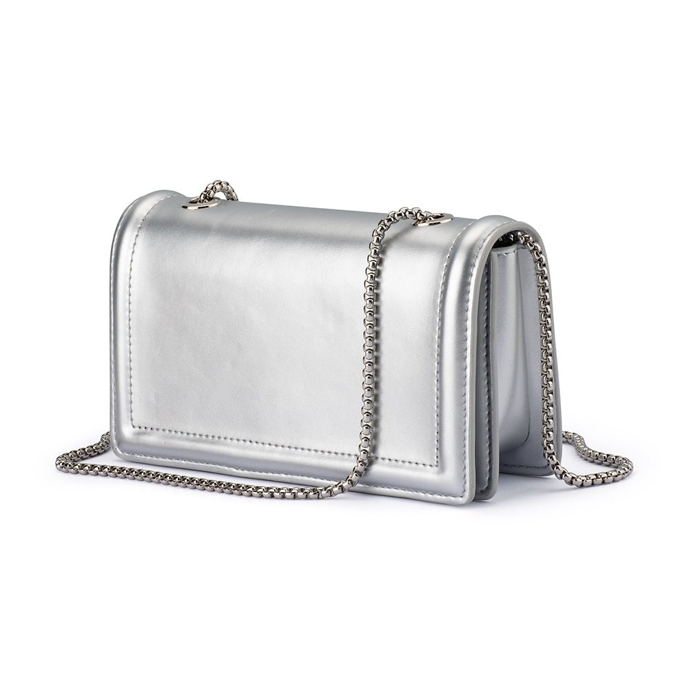 Olga Berg ROSIE Shoulder Bag (Silver)