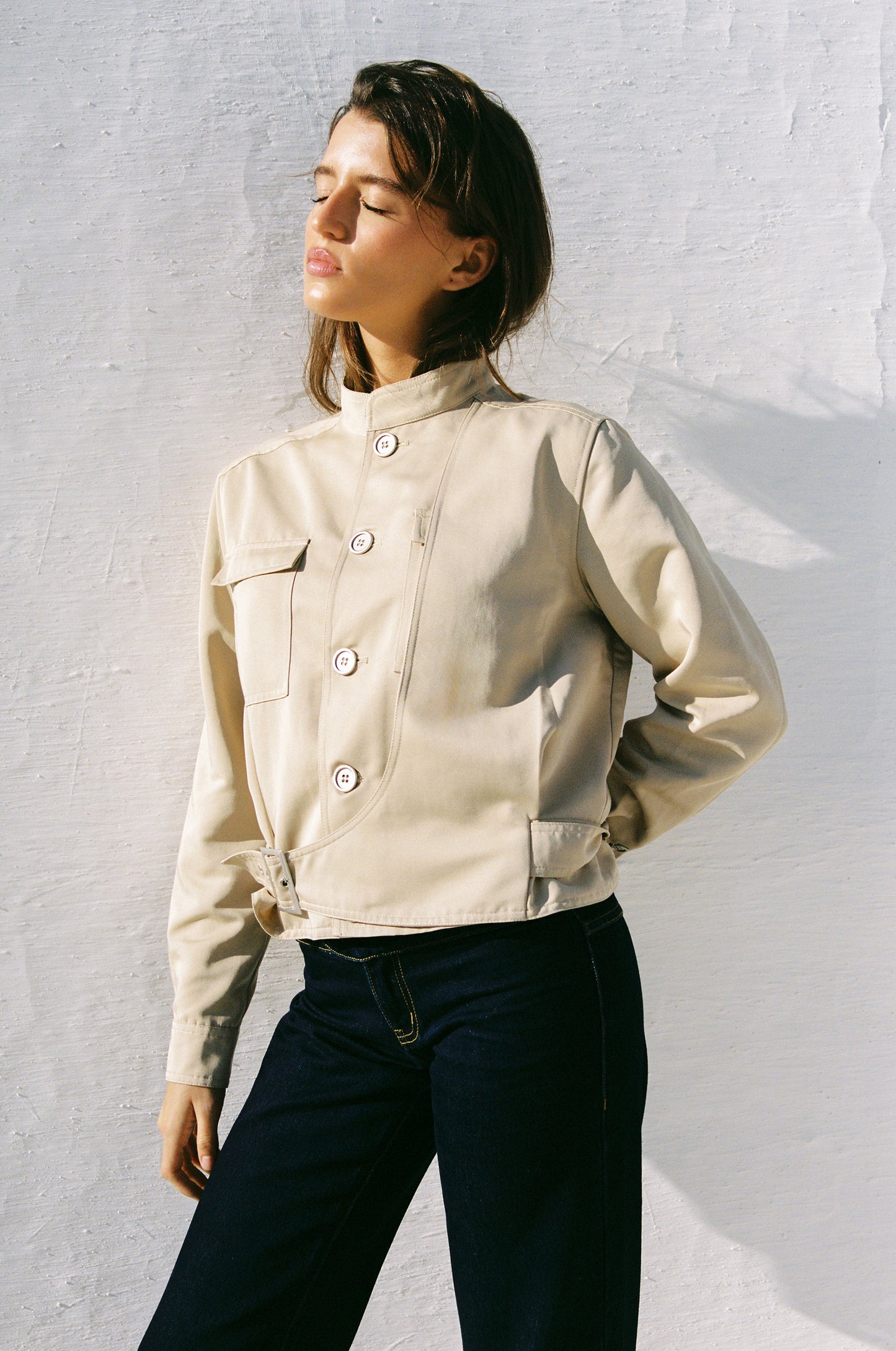 Image of Coats & Jackets. Product name - Ross Jacket in Tan colour by brand - With Jéan