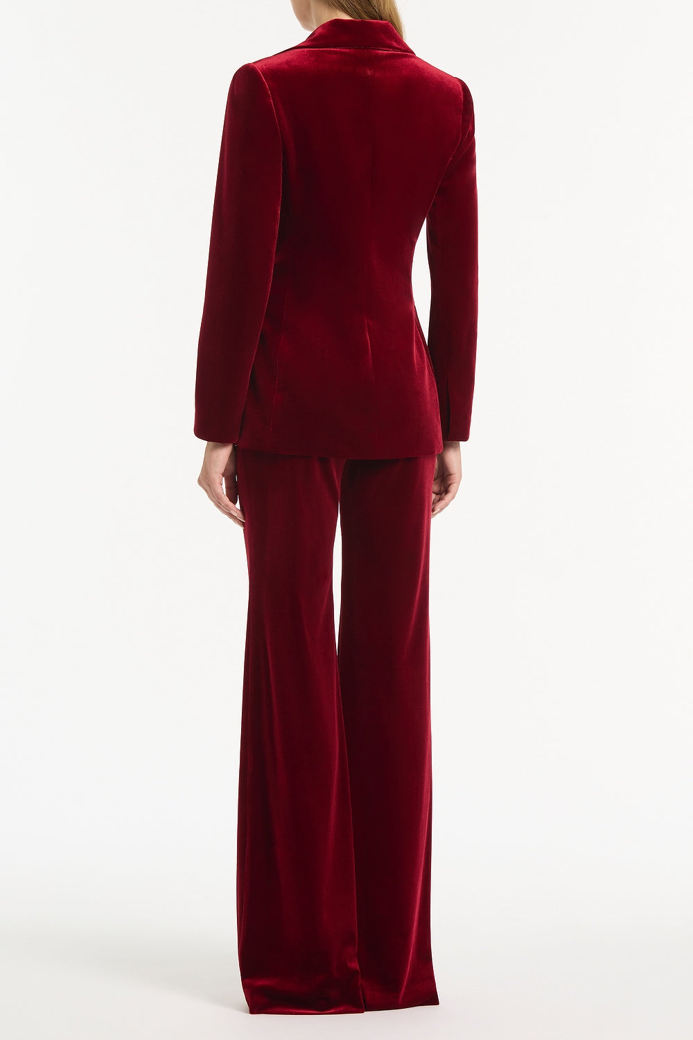 Carla Zampatti Rouge Velvet Tuxedo Jacket (Red)