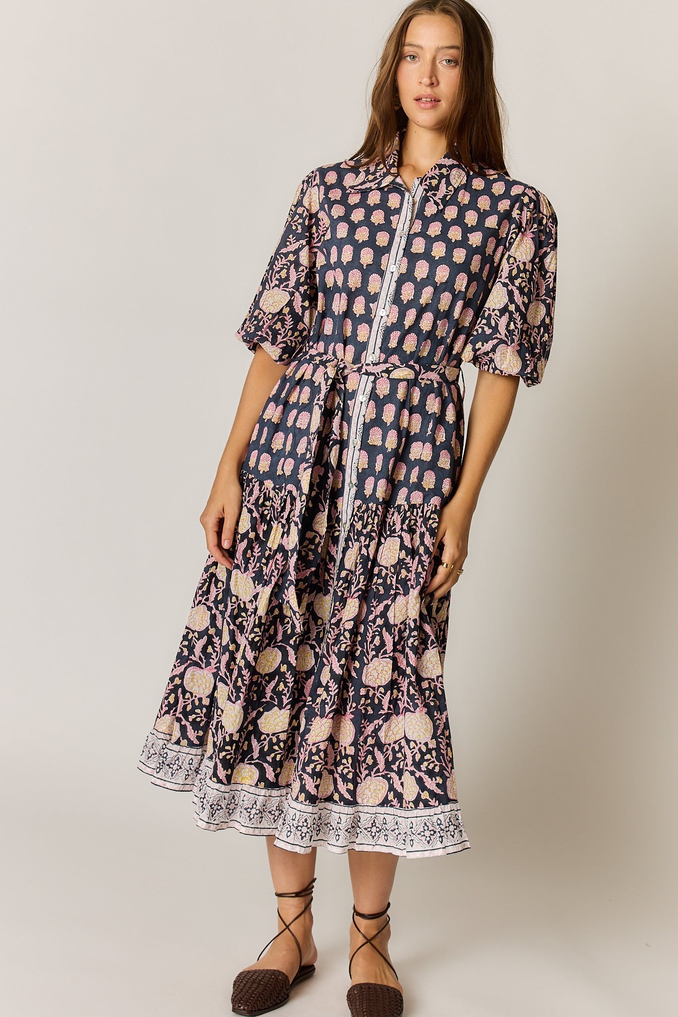 Image of Dresses. Product name - Rubyyaya Alilia Midi Navy in Navy colour by brand - Rubyyaya