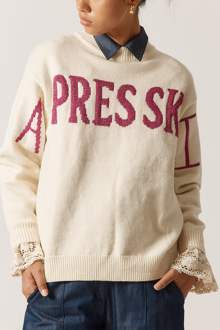 Rubyyaya Apres Ski Sweater (Cream)