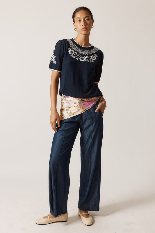 Rubyyaya Ariel Sweater (Navy)