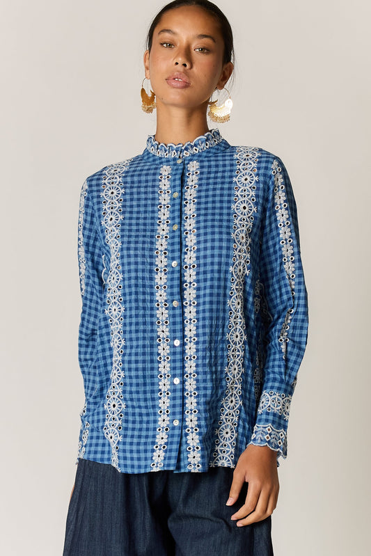 Rubyyaya Avery Lace Top (Check)