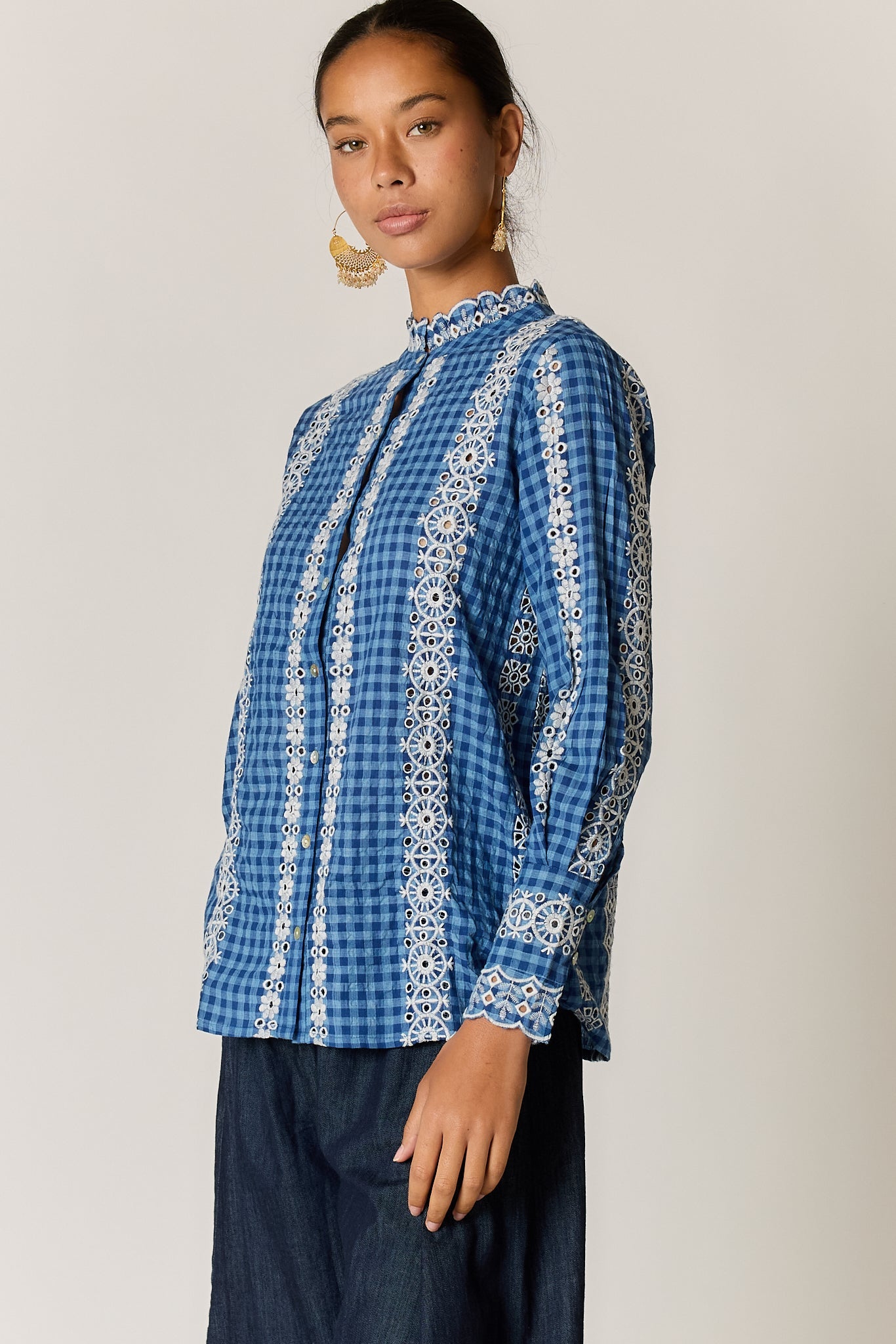 PRE SALE | Rubyyaya Avery Lace Top (Check)