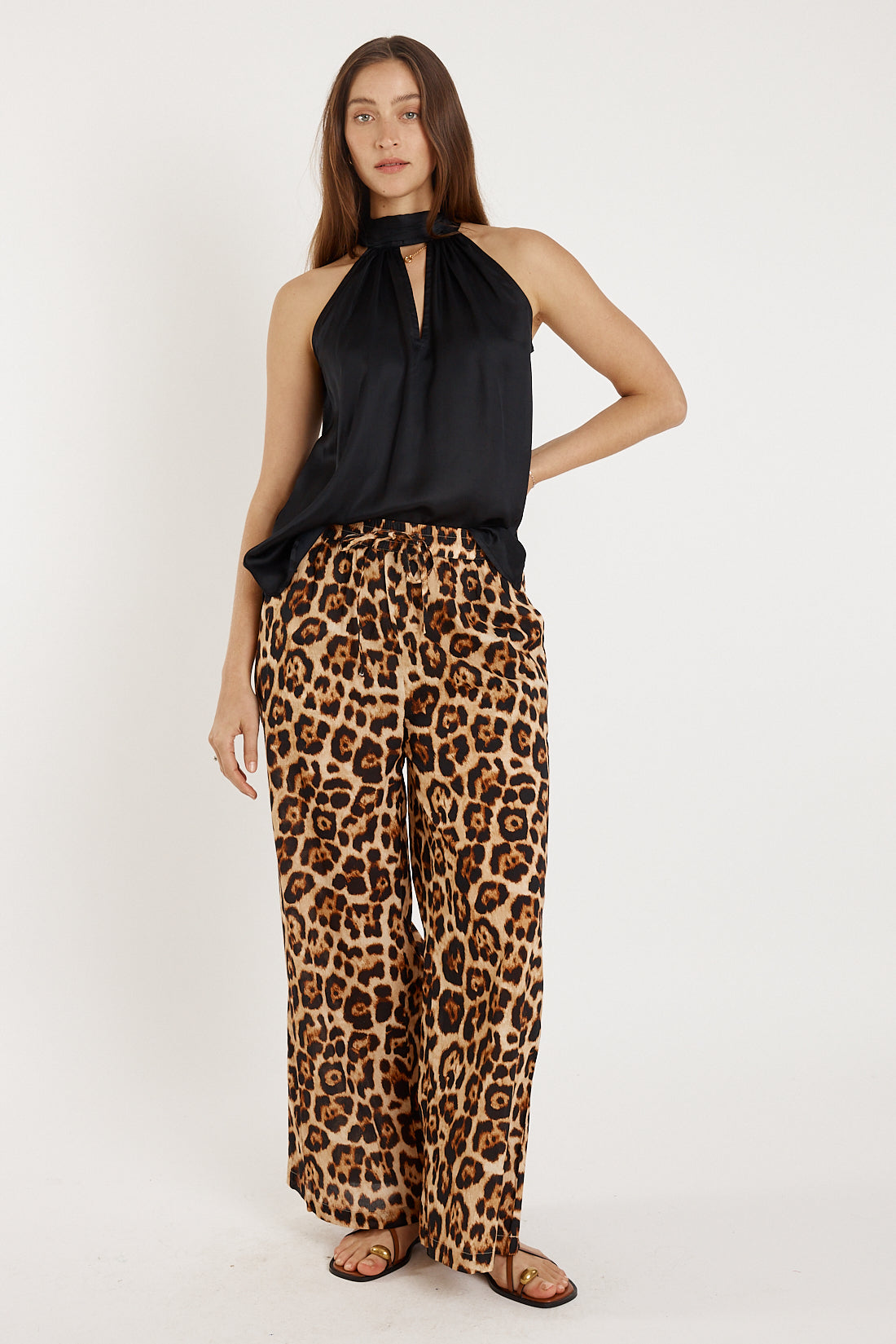 Rubyyaya Bienvenue Halter Top (Black)
