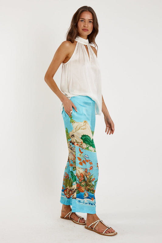 Rubyyaya Bienvenue Halter Top (White)