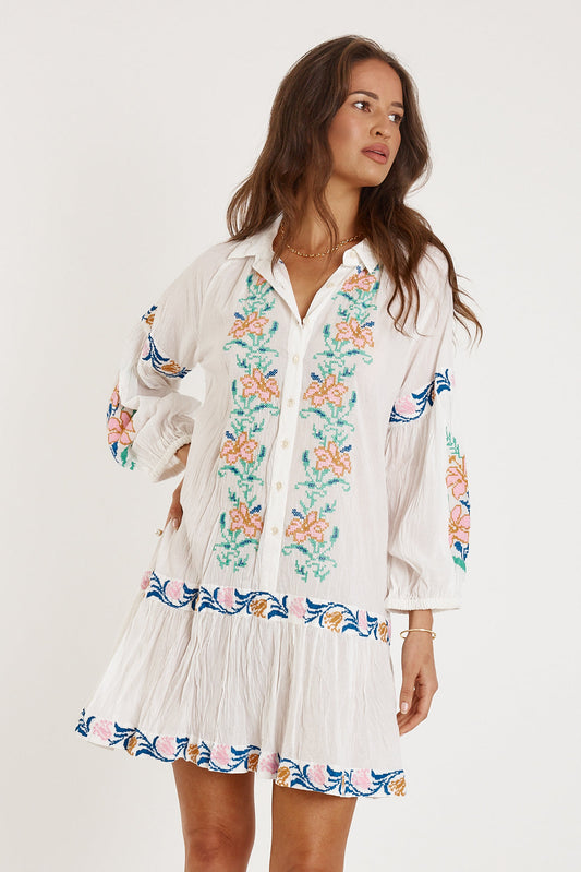 Image of Dresses. Productname: Rubyyaya Brittany Dress White in White colour by brand - Rubyyaya