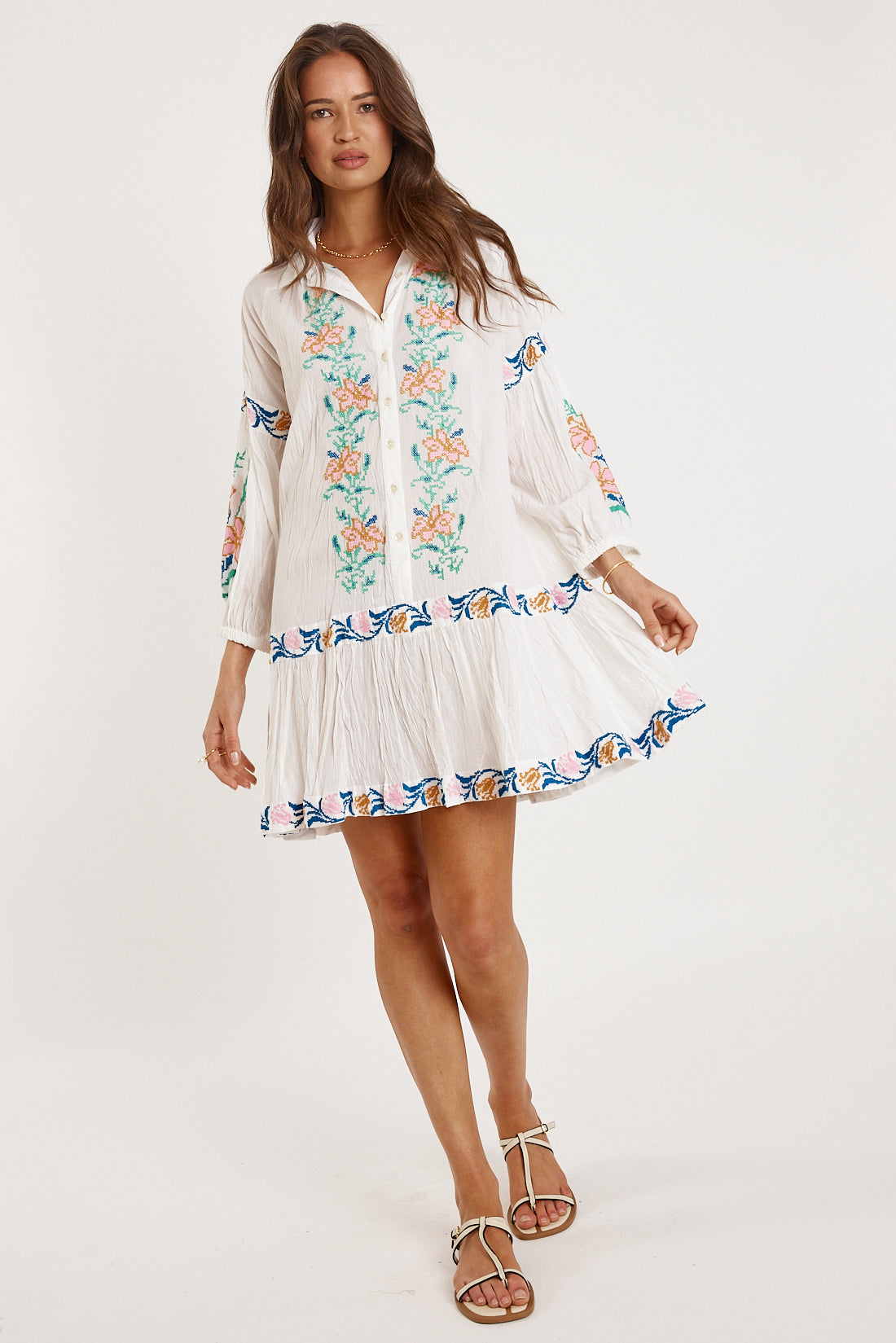 Rubyyaya Brittany Dress (White)