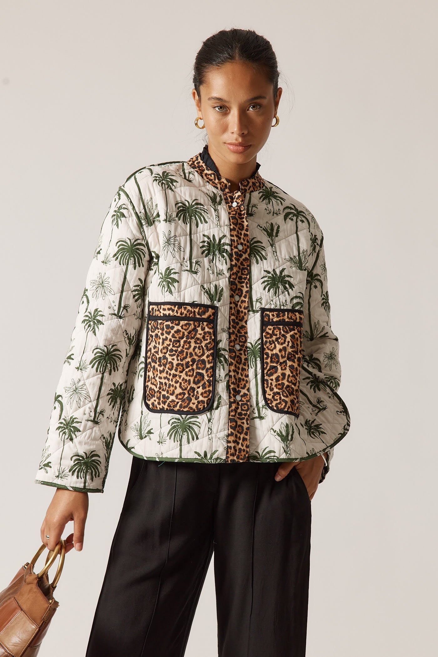 Image of Coats & Jackets. Product name - Rubyyaya Bula Jacket Khaki in Khaki colour by brand - Rubyyaya