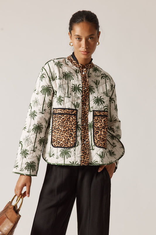 Image of Coats & Jackets. Product name - Rubyyaya Bula Jacket Khaki in Khaki colour by brand - Rubyyaya