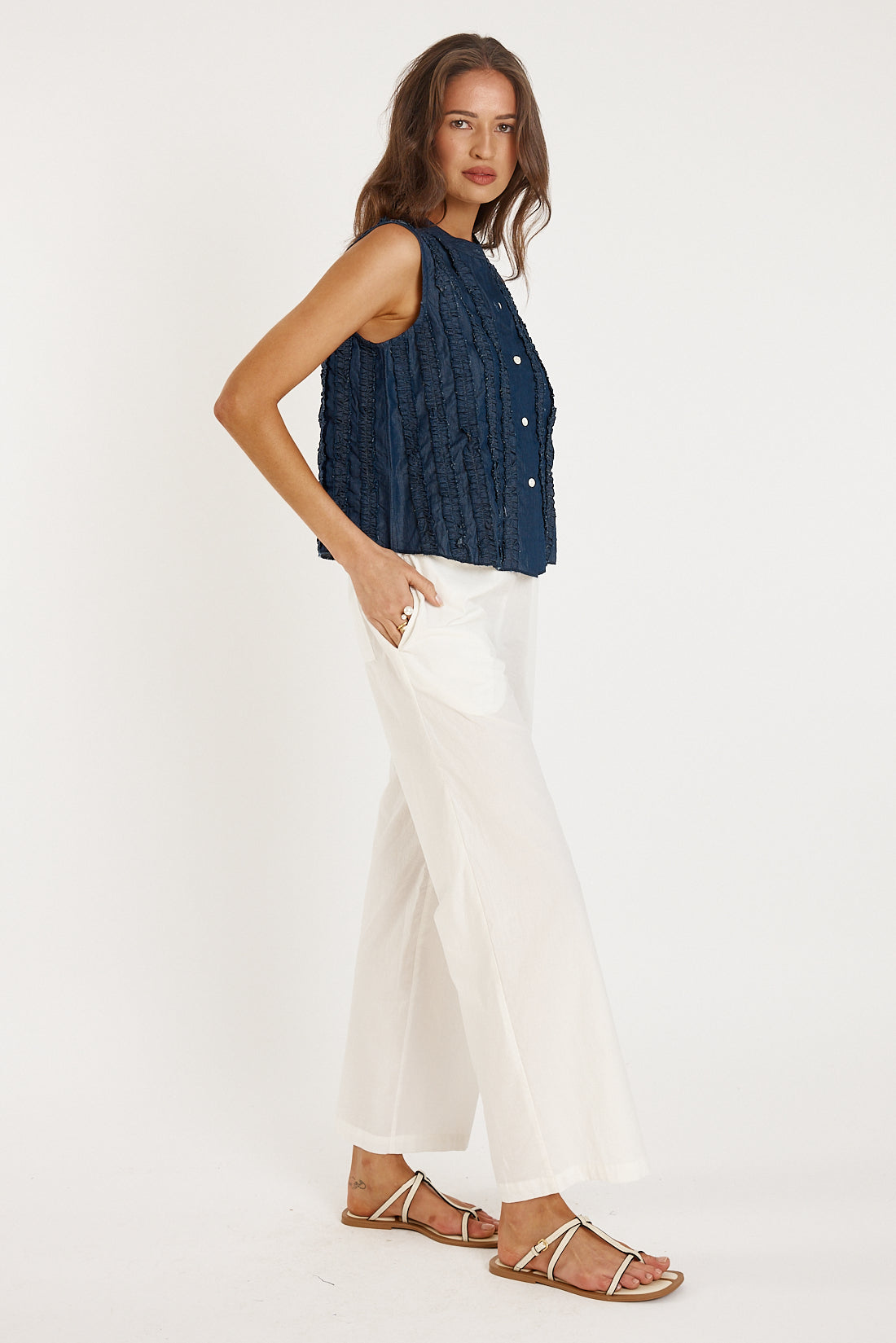 Rubyyaya Camargue Top (Denim)