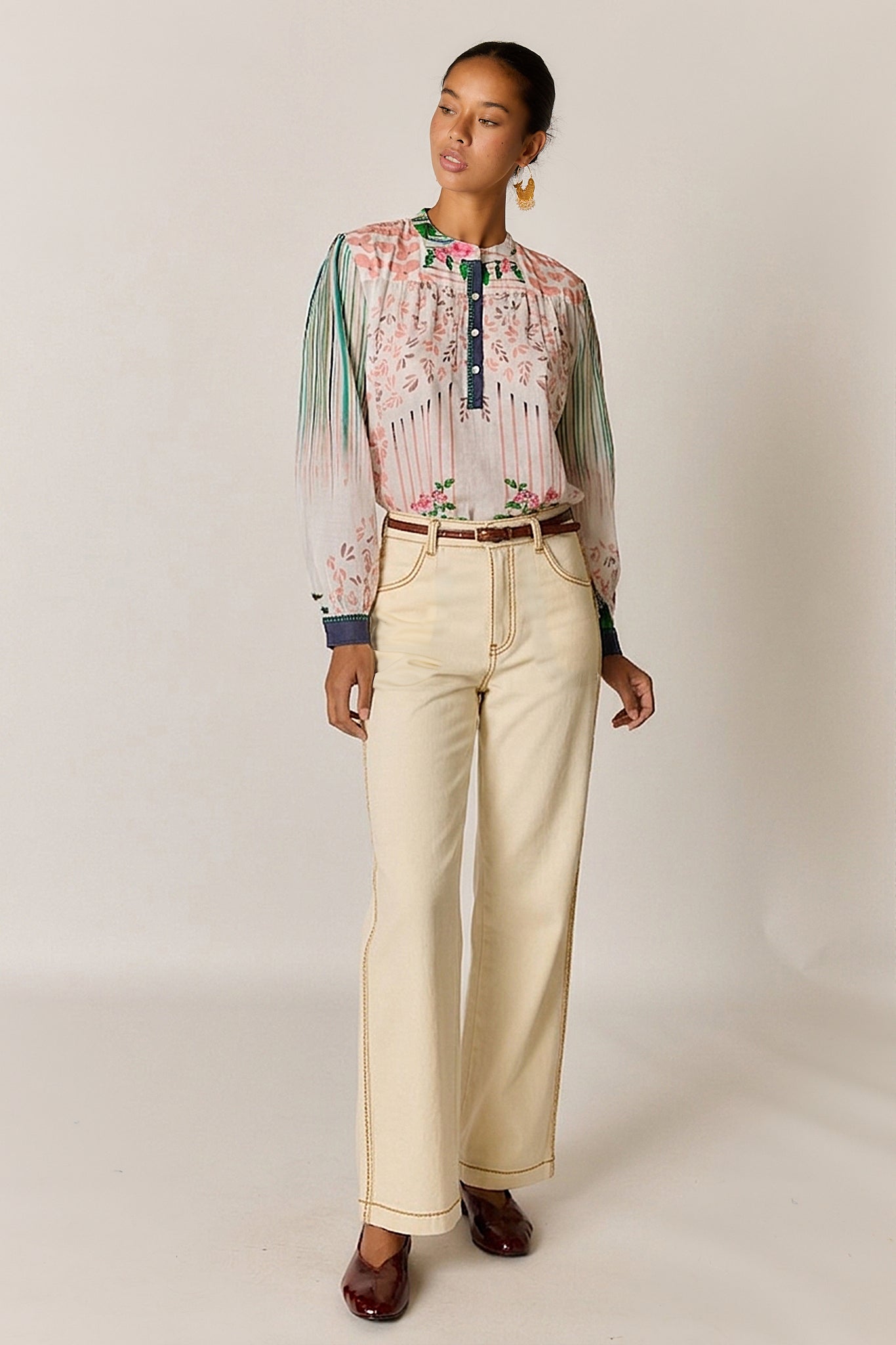 Image of Jeans. Product name - Rubyyaya Carmi Jean Natural in Natural colour by brand - Rubyyaya