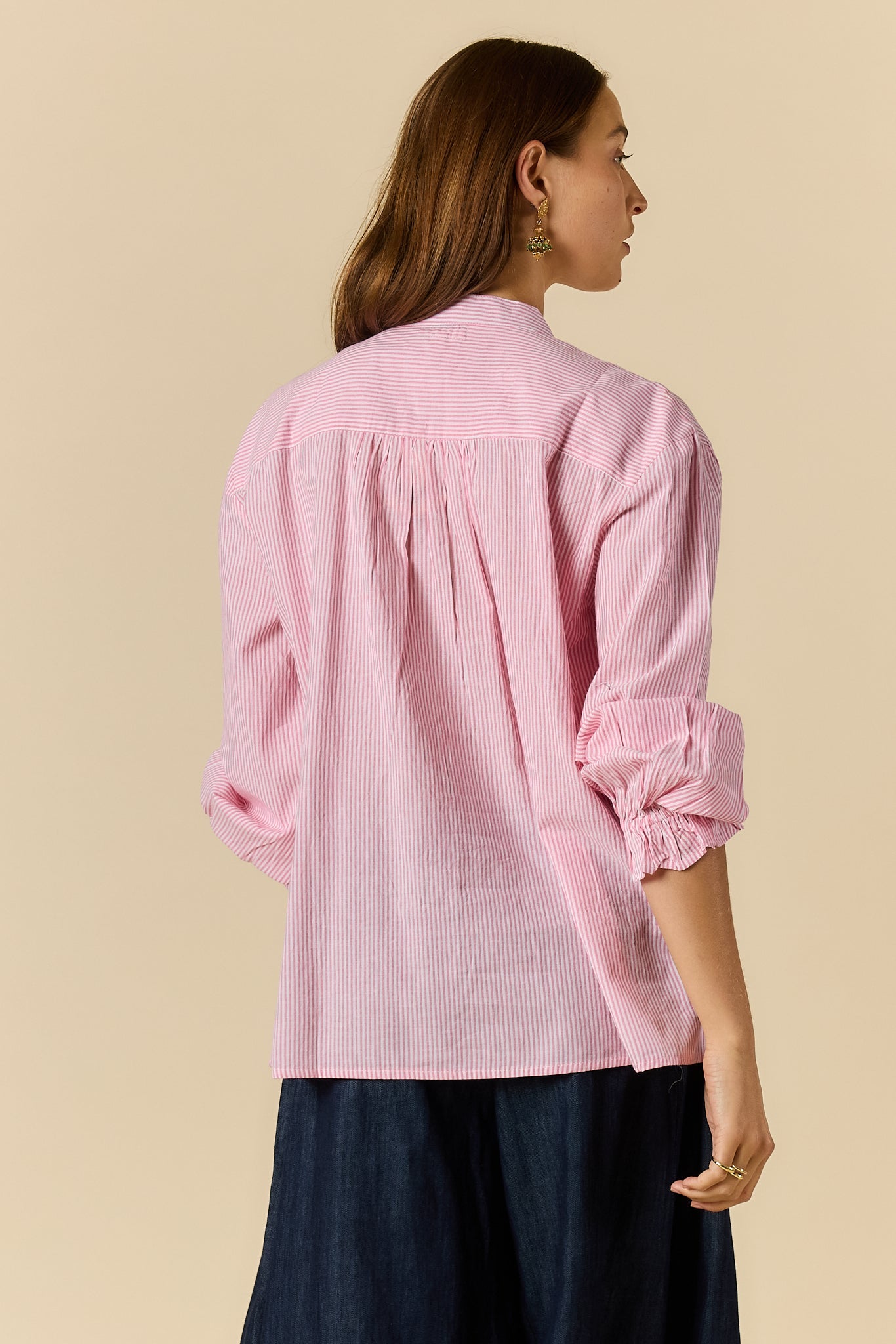 Rubyyaya Cornelli Shirt Stripe (Pink)