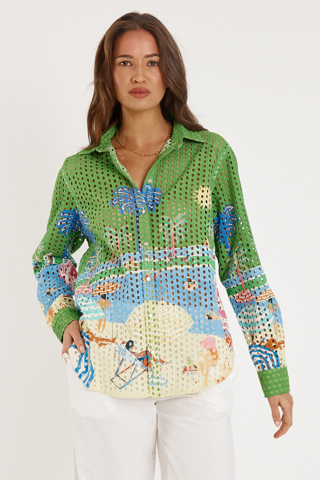Image of Shirts. Productname: Rubyyaya Cote D'Azur Shirt Print in Print colour by brand - Rubyyaya