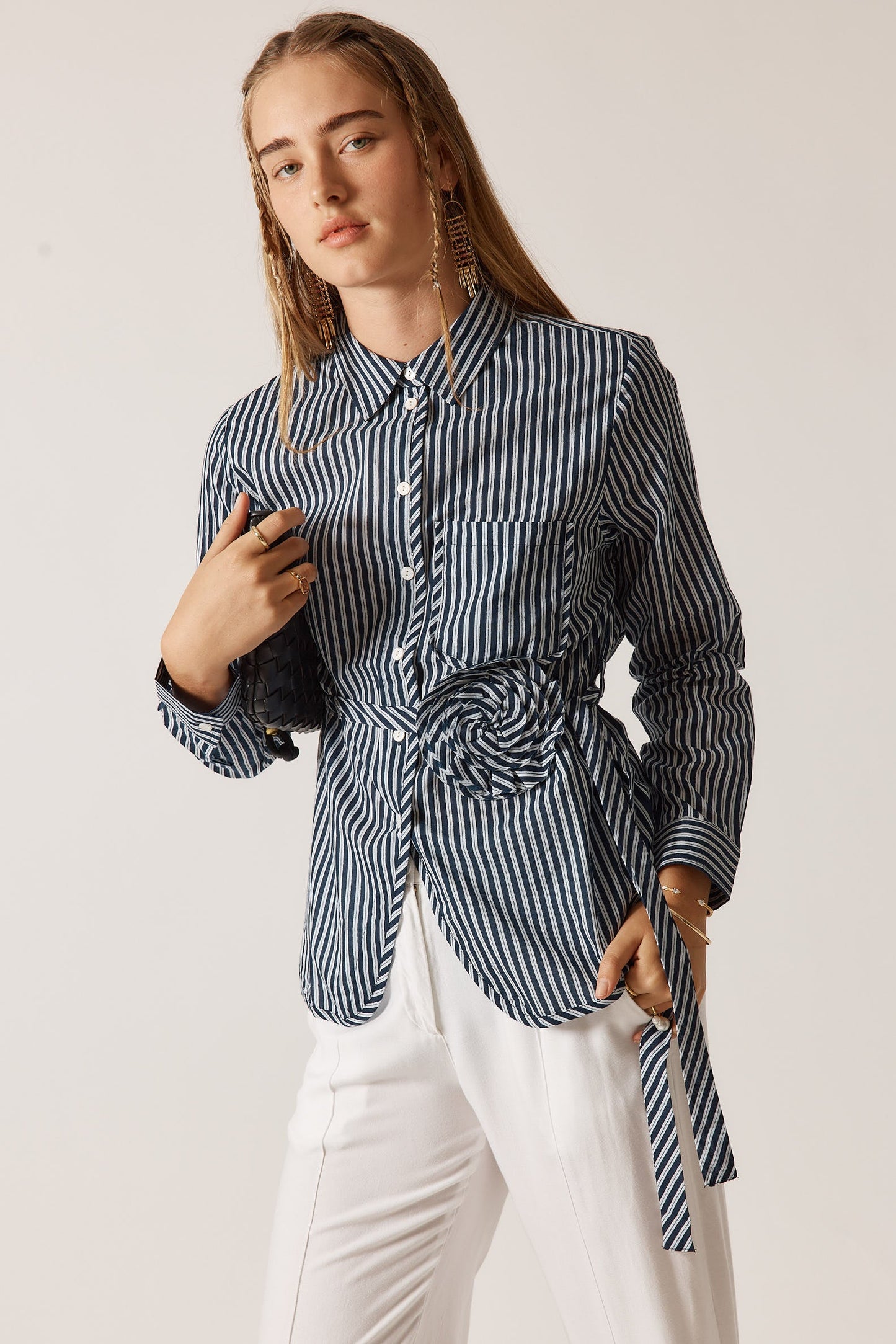 Rubyyaya Countryside Rose Top (Navy)
