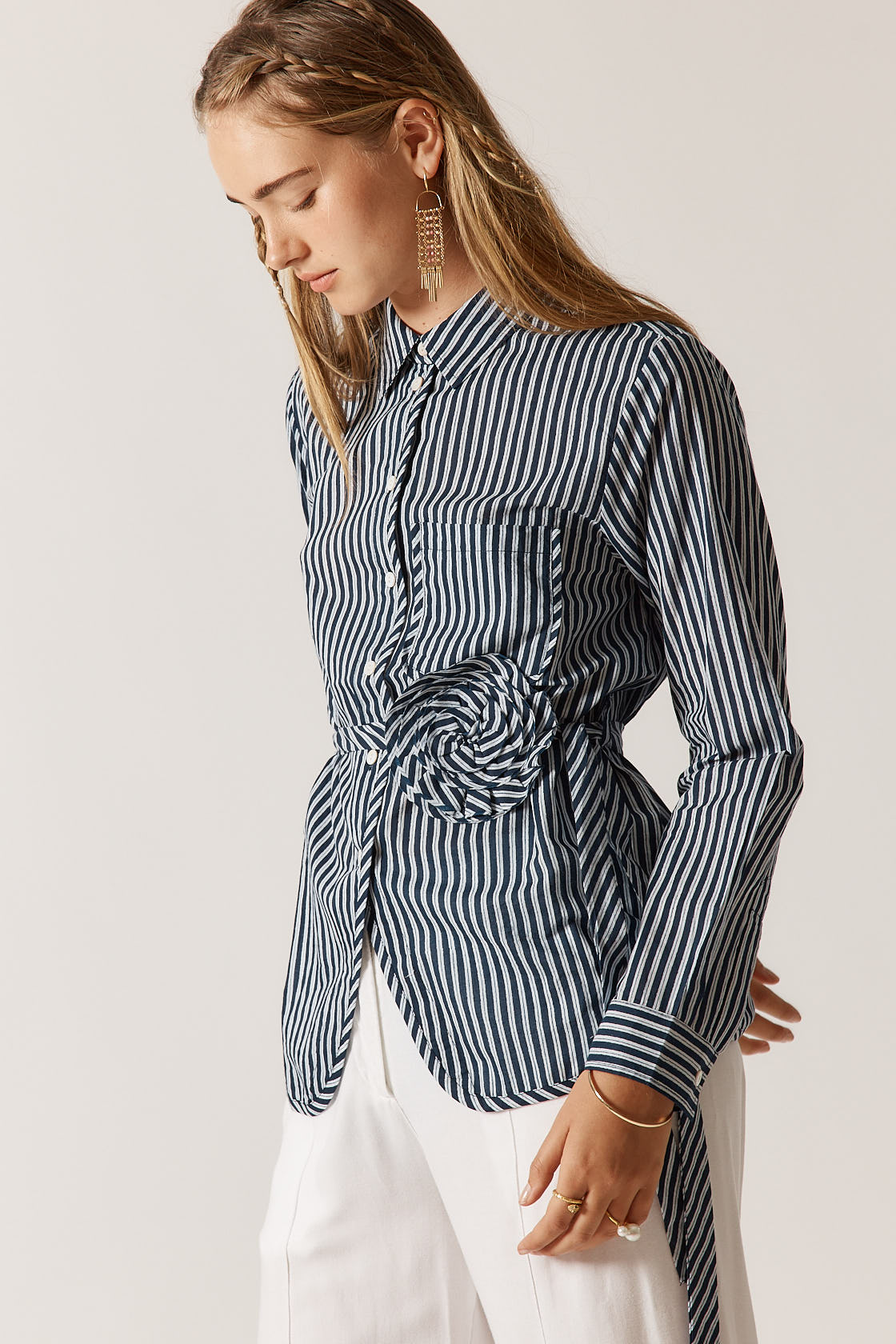 Rubyyaya Countryside Rose Top (Navy)