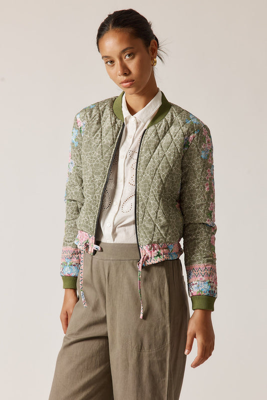 Image of Coats & Jackets. Product name - Rubyyaya Daisy Duke Jacket Olive in Olive colour by brand - Rubyyaya