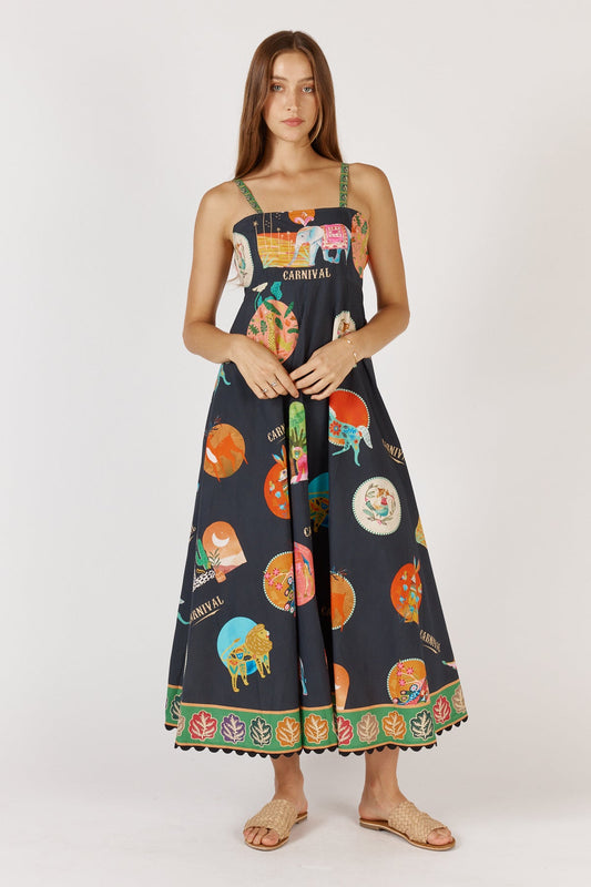 Image of Dresses. Productname: Rubyyaya Down Under Sundress Black in Black colour by brand - Rubyyaya