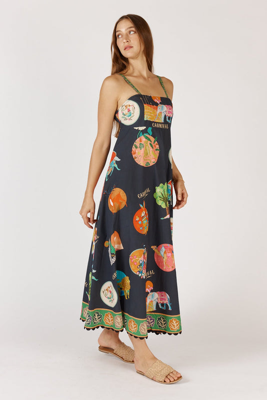 Rubyyaya Down Under Sundress (Black)