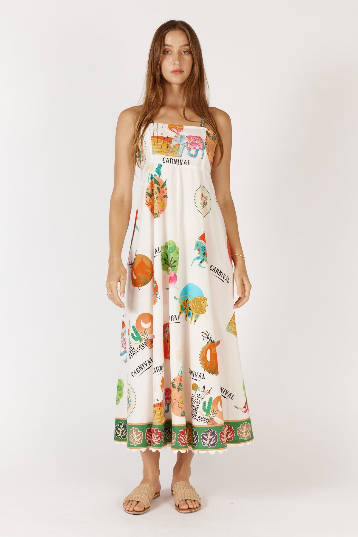 Rubyyaya Down Under Sundress (White)