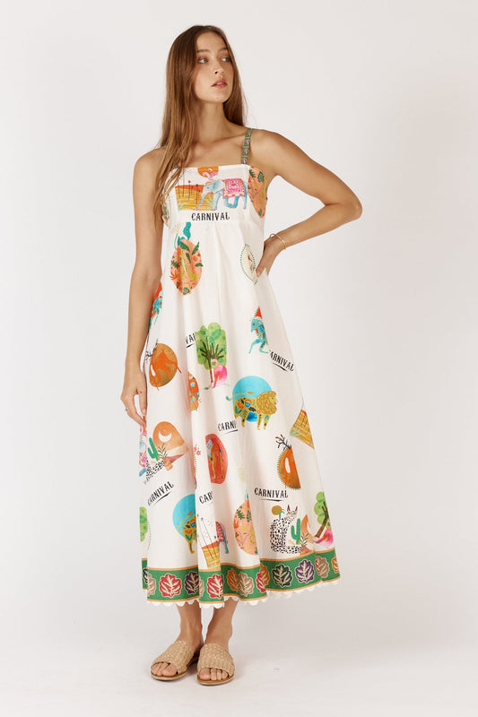 Image of Dresses. Productname: Rubyyaya Down Under Sundress White in White colour by brand - Rubyyaya