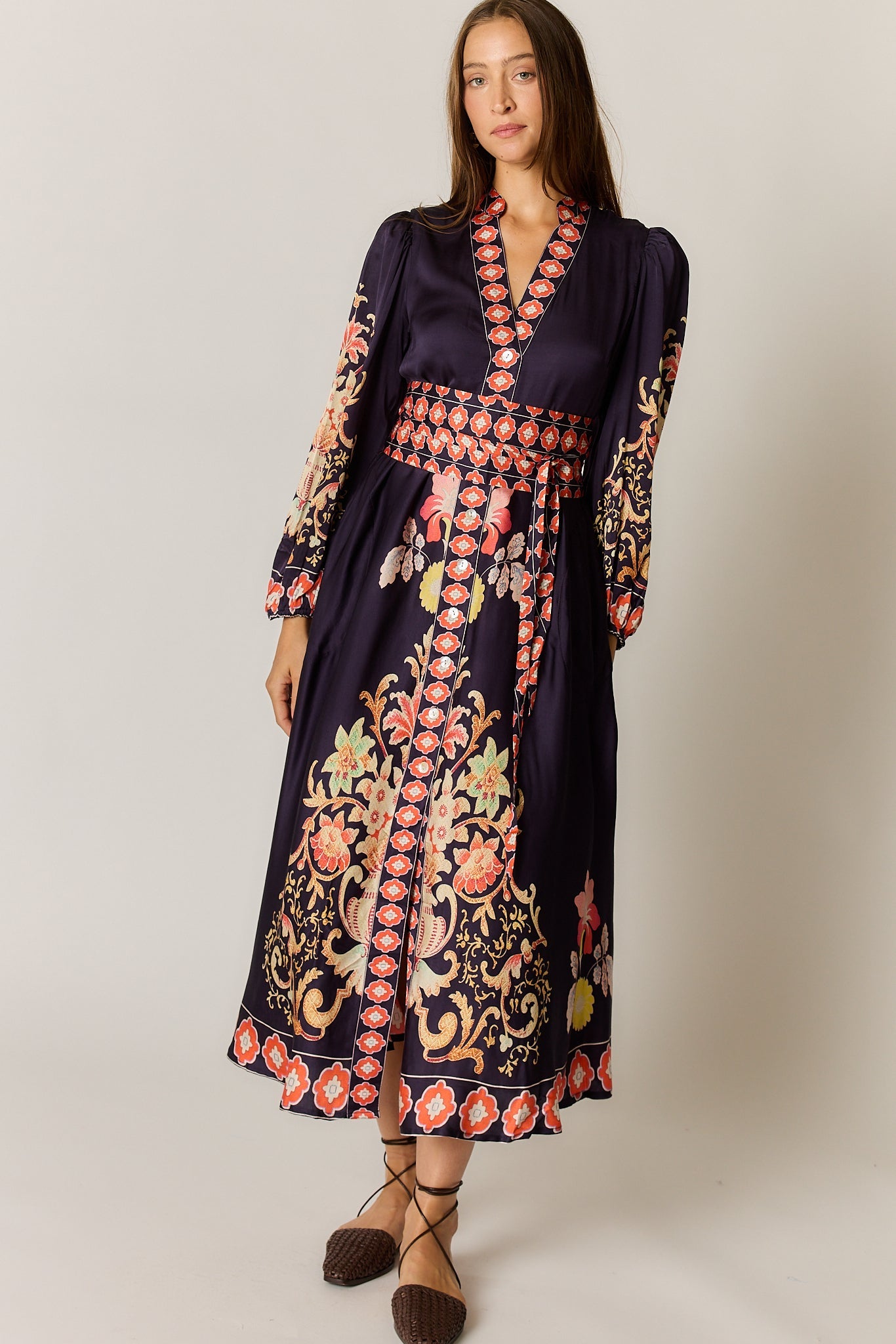 Image of Dresses. Product name - Rubyyaya Gazte Maxi Burgundy in Burgundy colour by brand - Rubyyaya