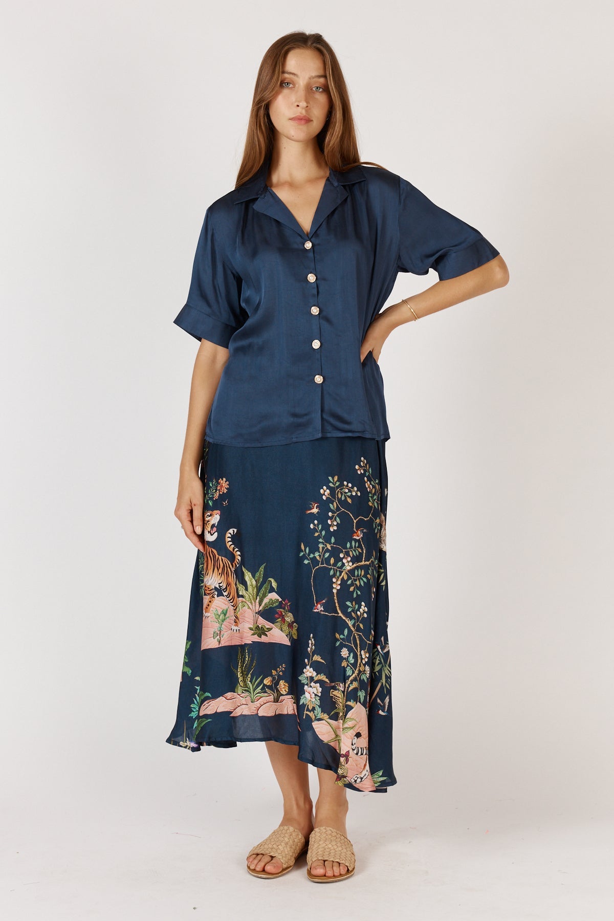 Rubyyaya Georgia Shirt (Navy)