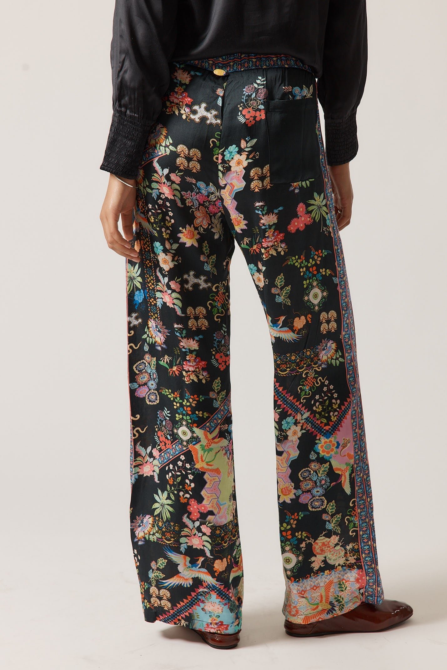 Rubyyaya Lala Pant (Steel)