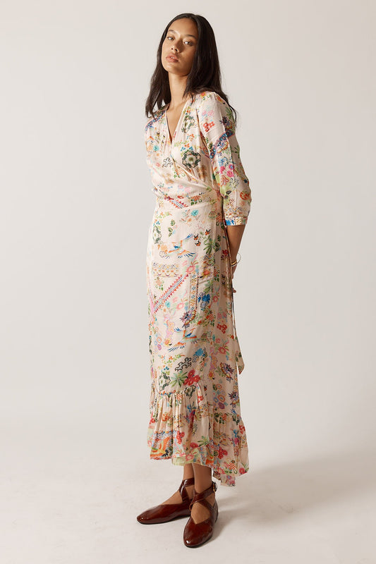 Rubyyaya Lala Wrap Dress (Pink)