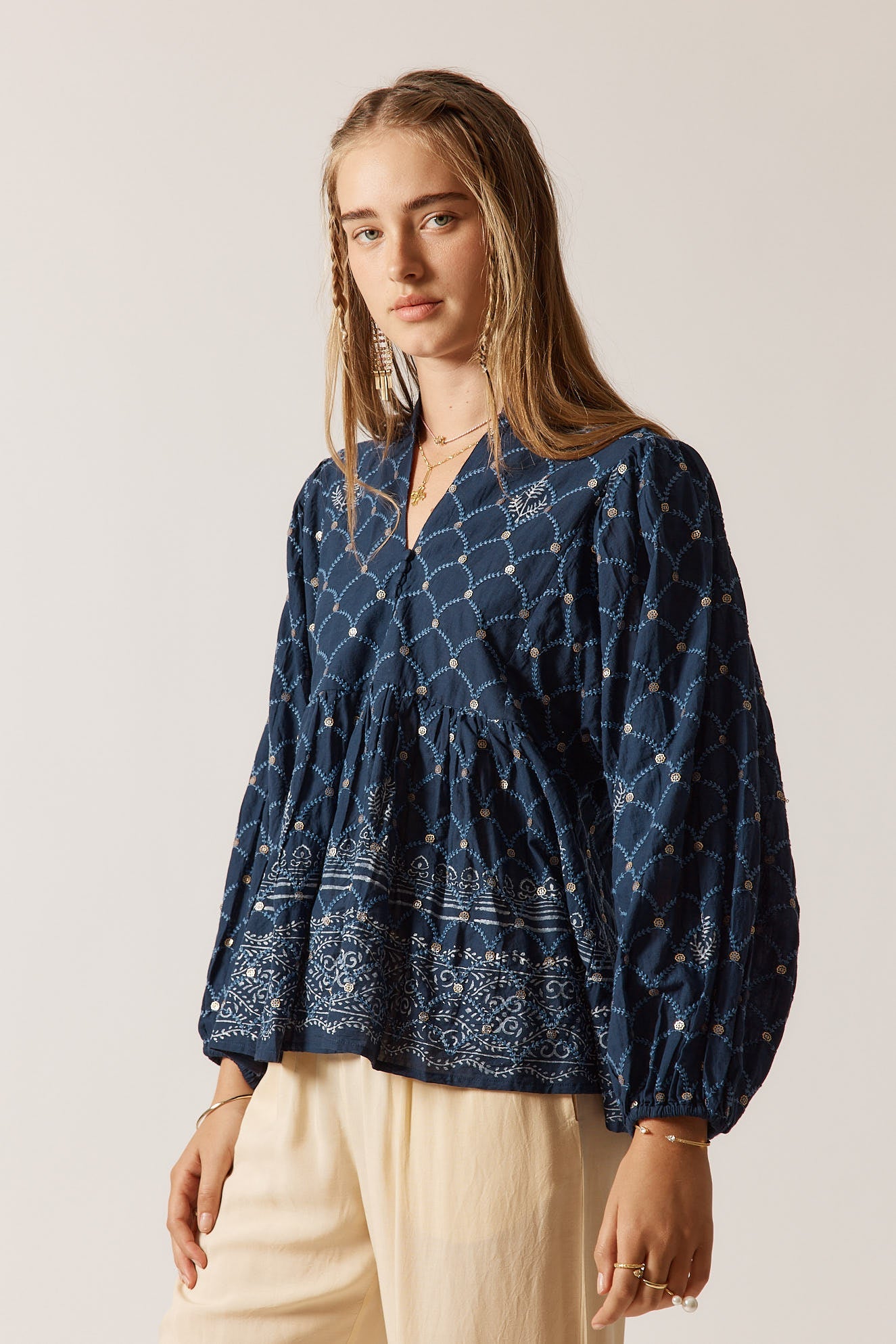 Rubyyaya Locket of Love Top (Navy)