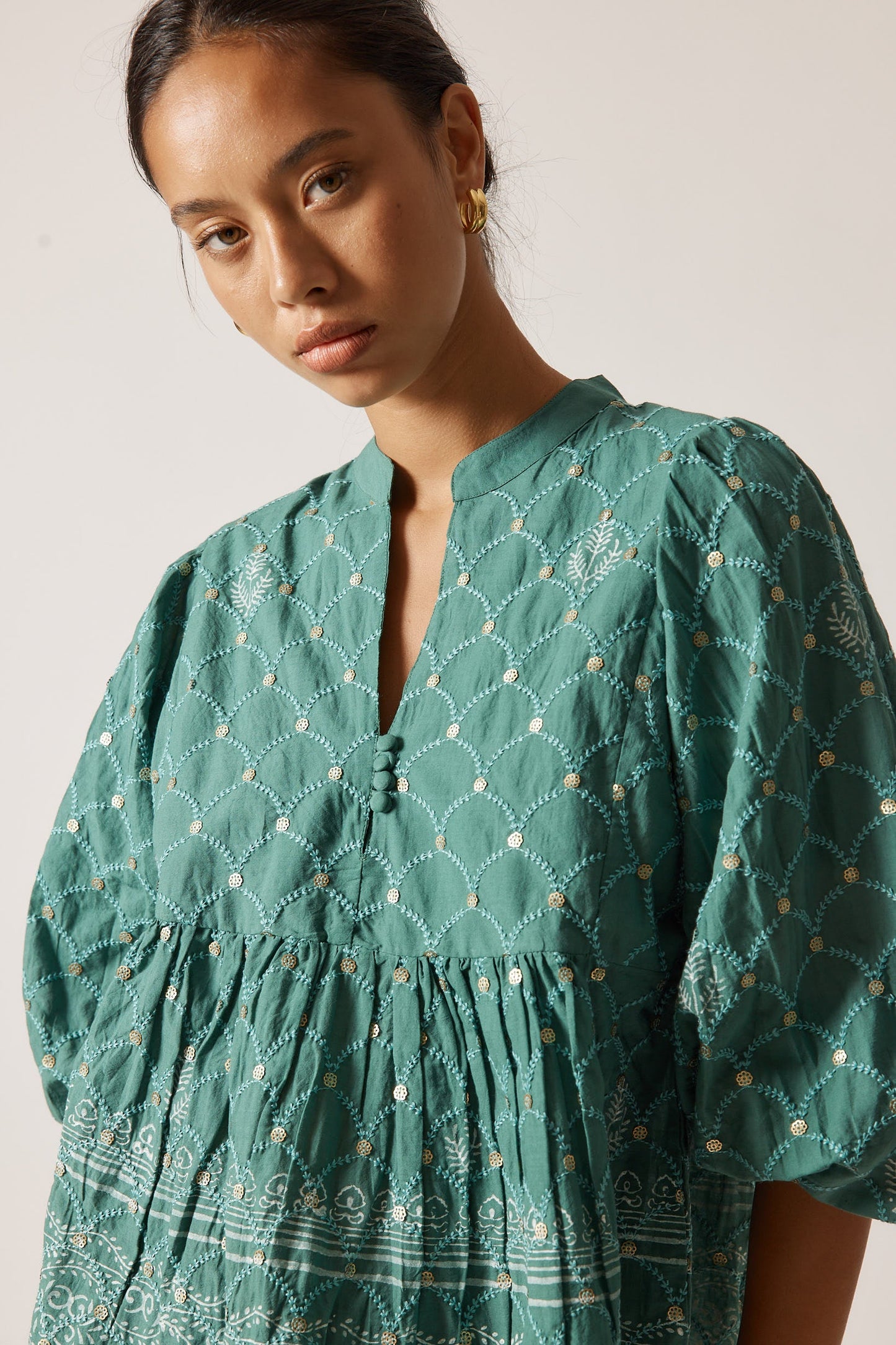 Rubyyaya Locket of Love Top (Sage)
