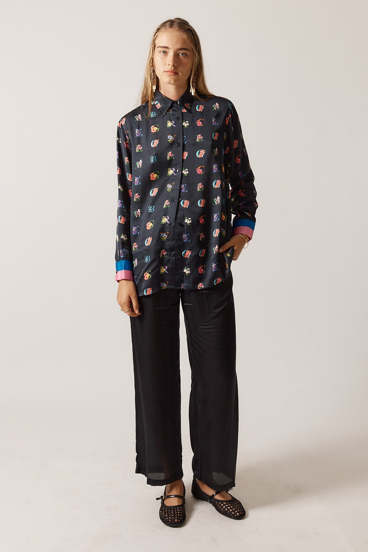 Rubyyaya Love Bloom Shirt (Black)