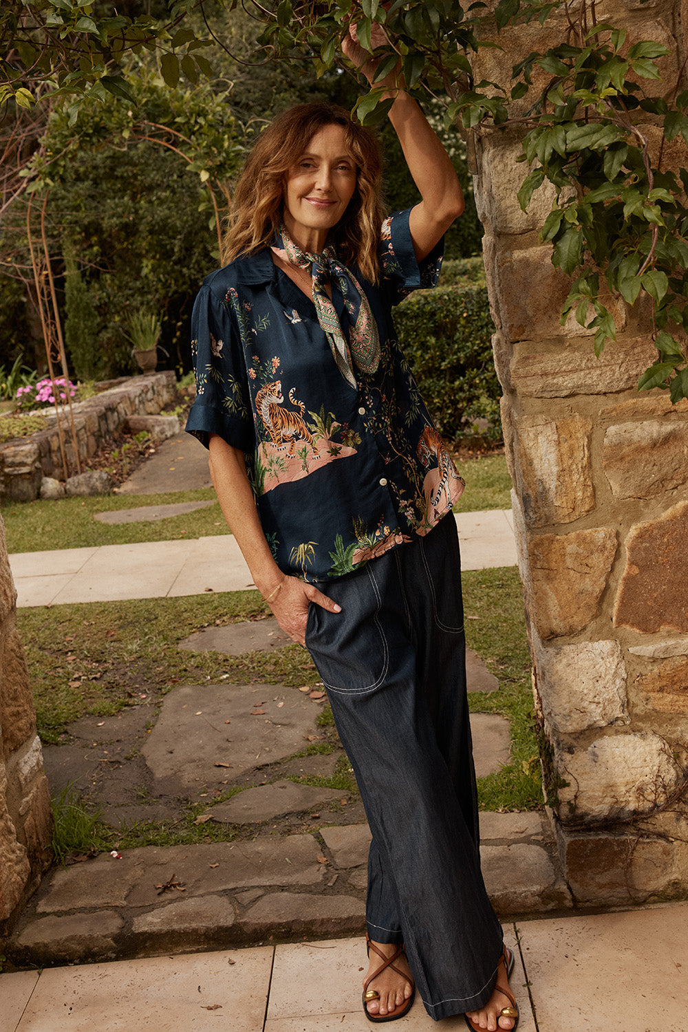 Image of Shirts. Product name - Rubyyaya Machali Shirt Navy in Navy colour by brand - Rubyyaya