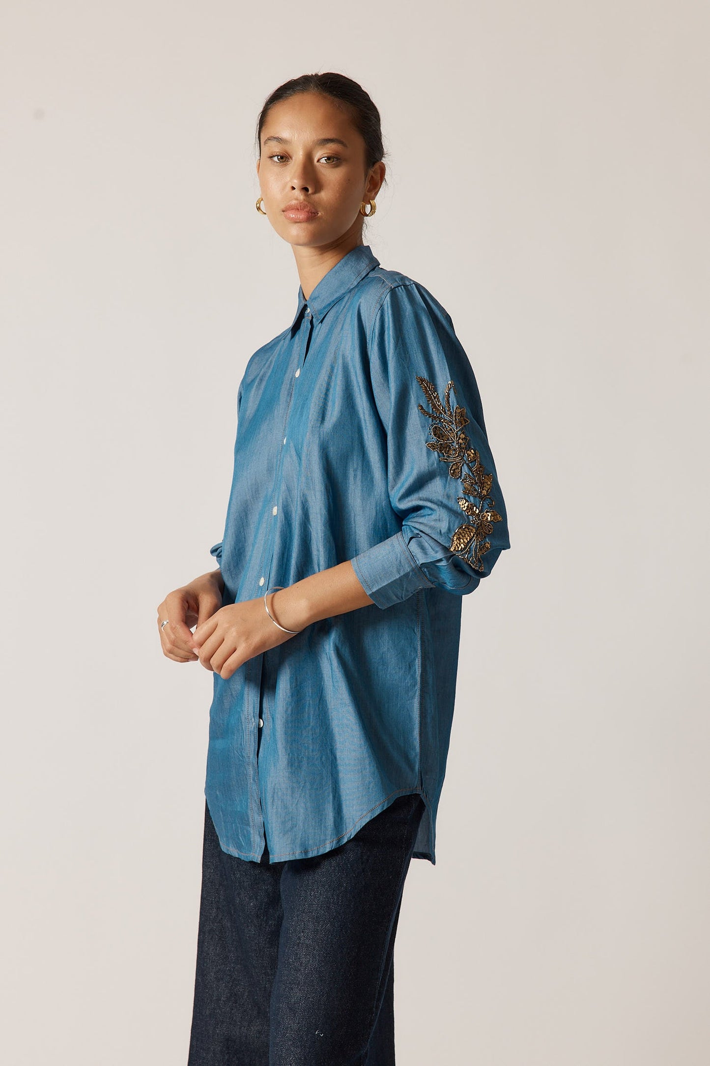 Rubyyaya Montana Shirt Denim (Tan)