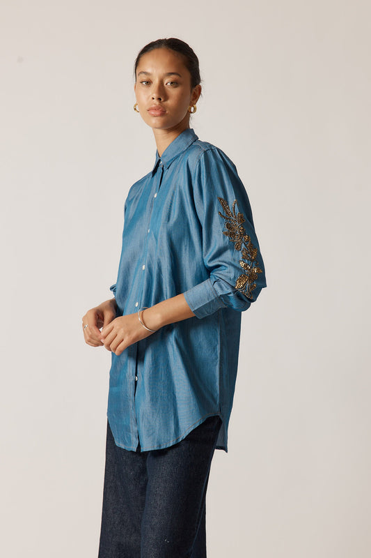 Rubyyaya Montana Shirt Denim (Tan)