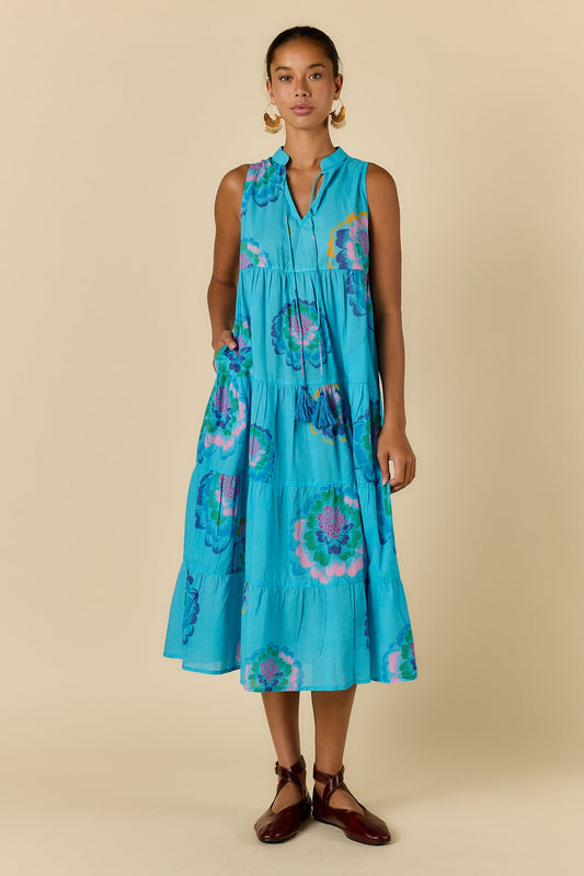 Rubyyaya Neon Fleur Maxi (Blue)