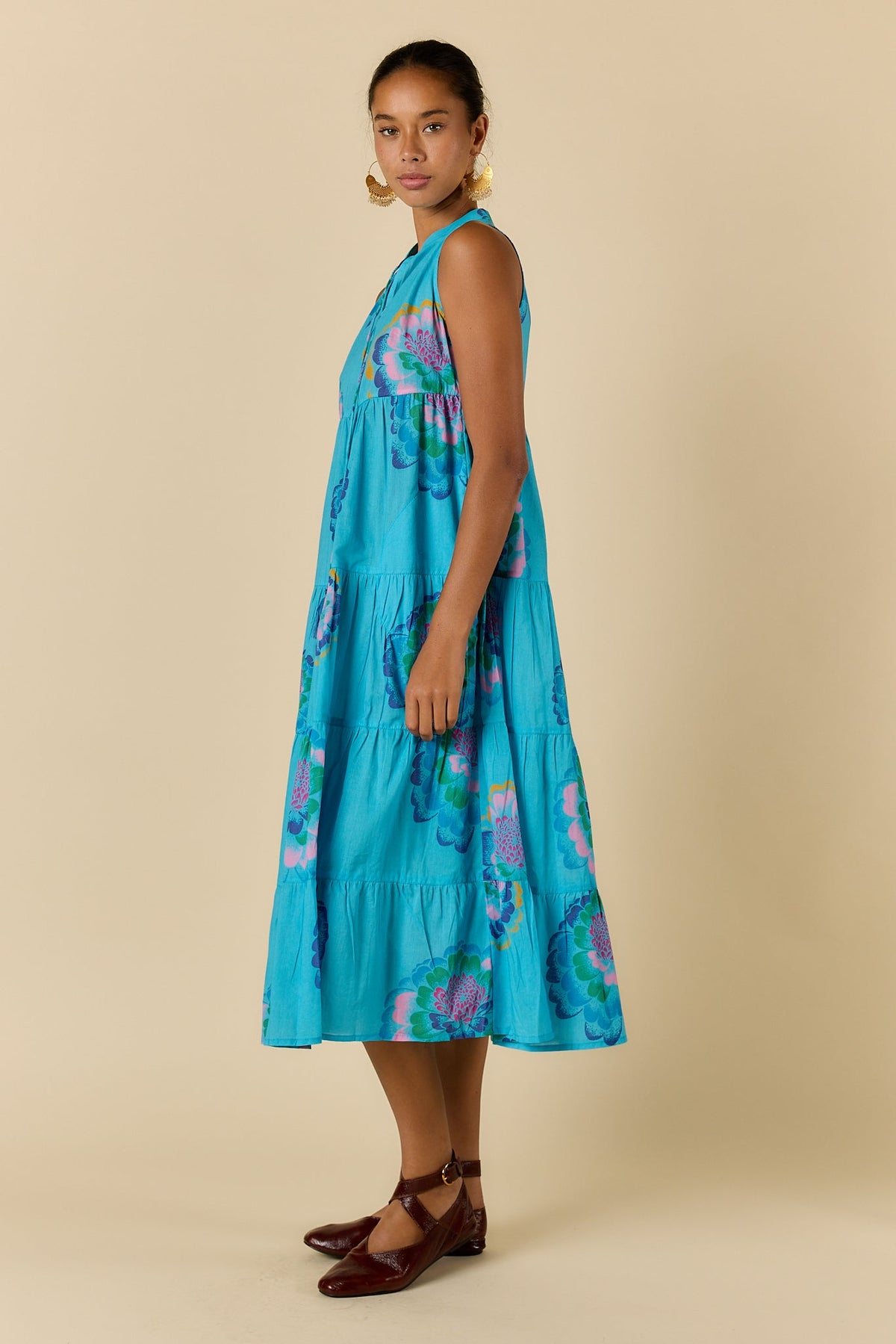 Rubyyaya Neon Fleur Maxi (Blue)