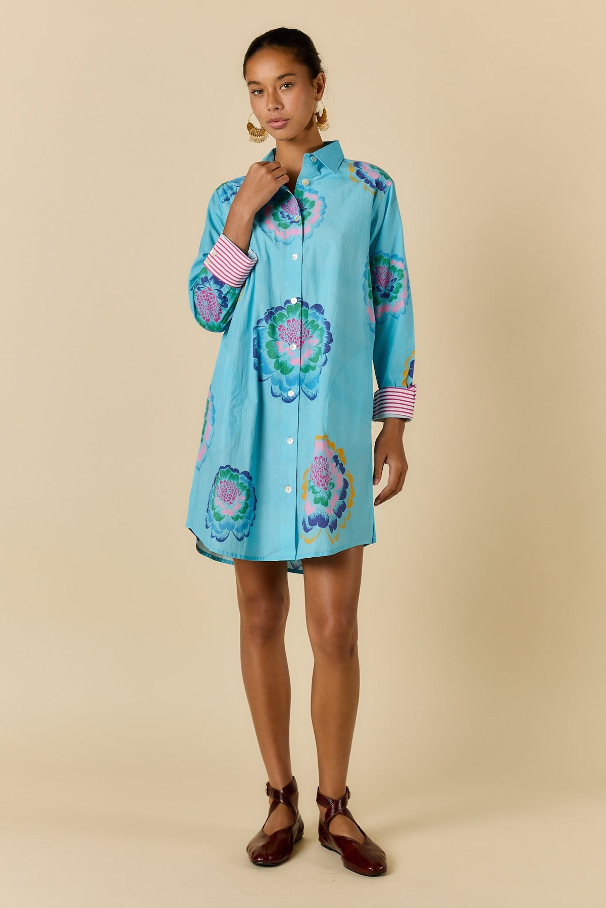 PRE SALE | Rubyyaya Neon Fleur Shirtmaker (Blue)