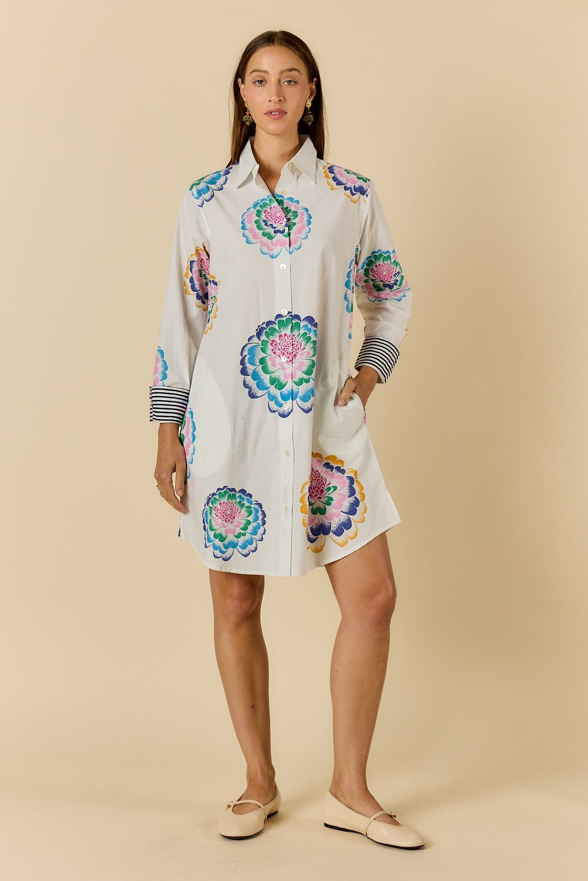 PRE SALE | Rubyyaya Neon Fleur Shirtmaker (White)