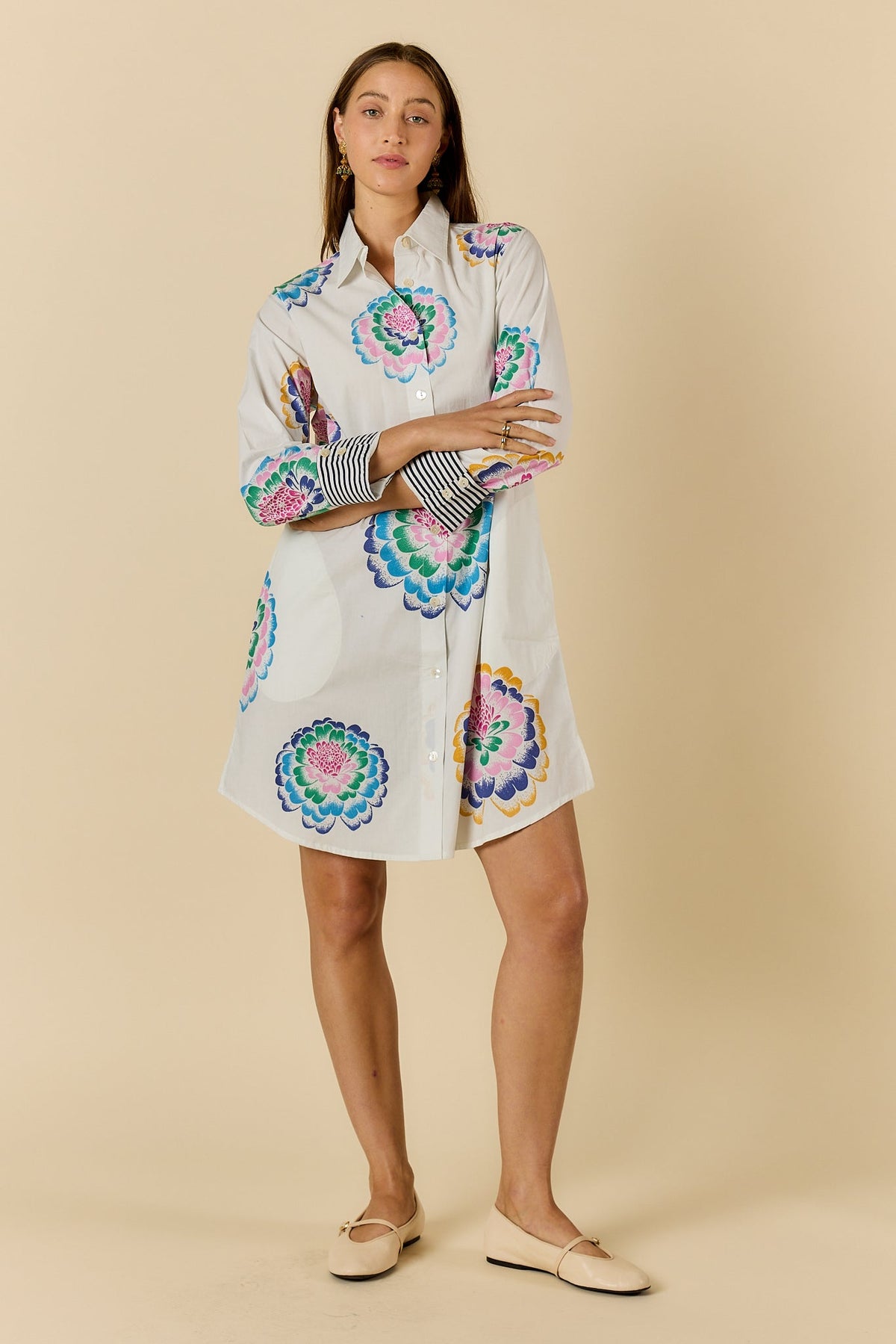 PRE SALE | Rubyyaya Neon Fleur Shirtmaker (White)