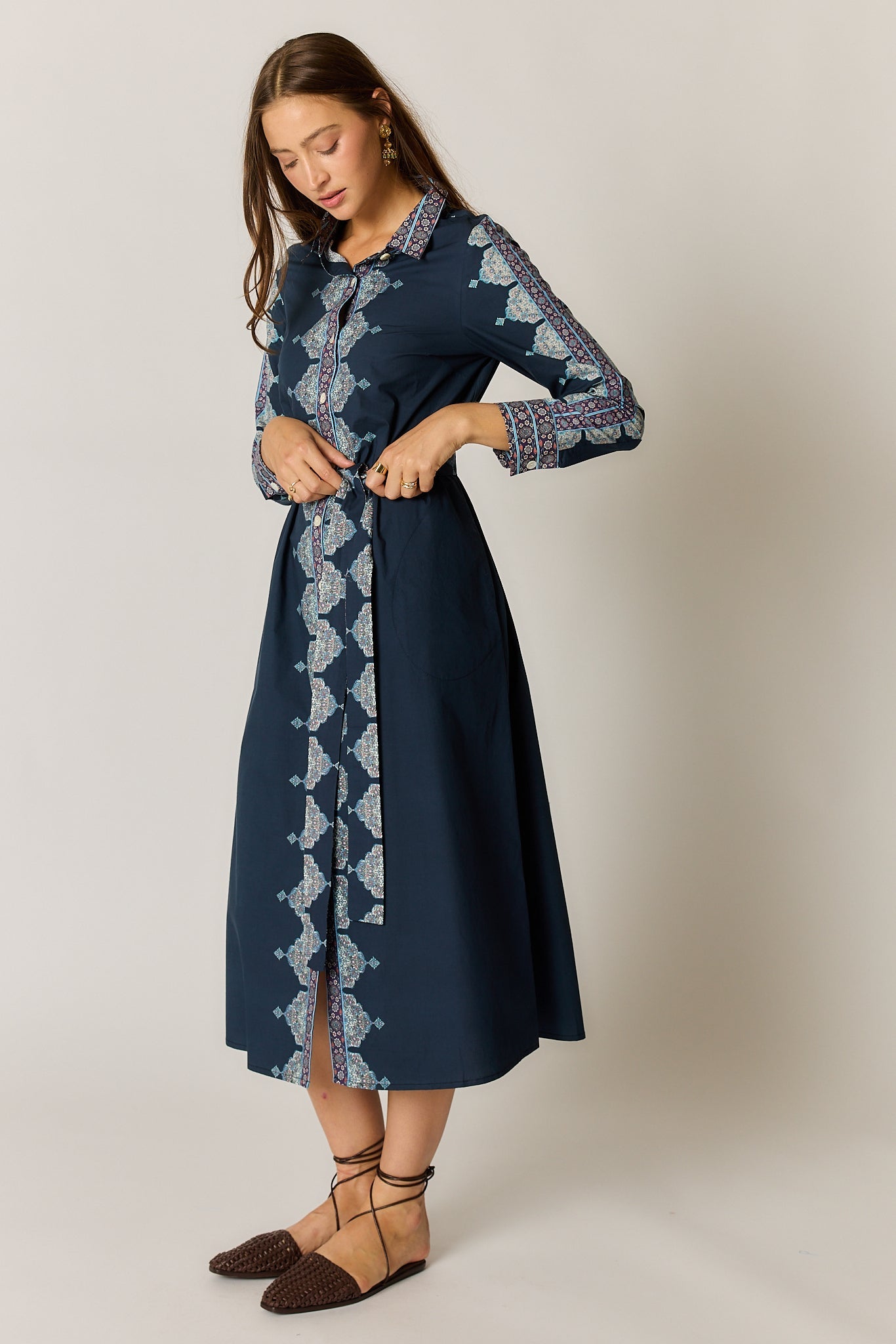 Rubyyaya Paolina Dress (Navy)