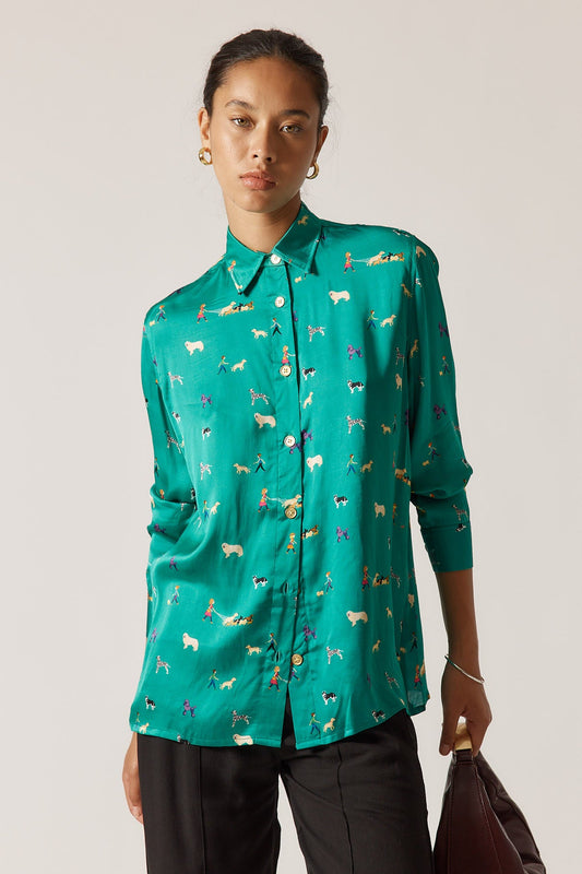 Rubyyaya Puppy Love Shirt (Emerald)