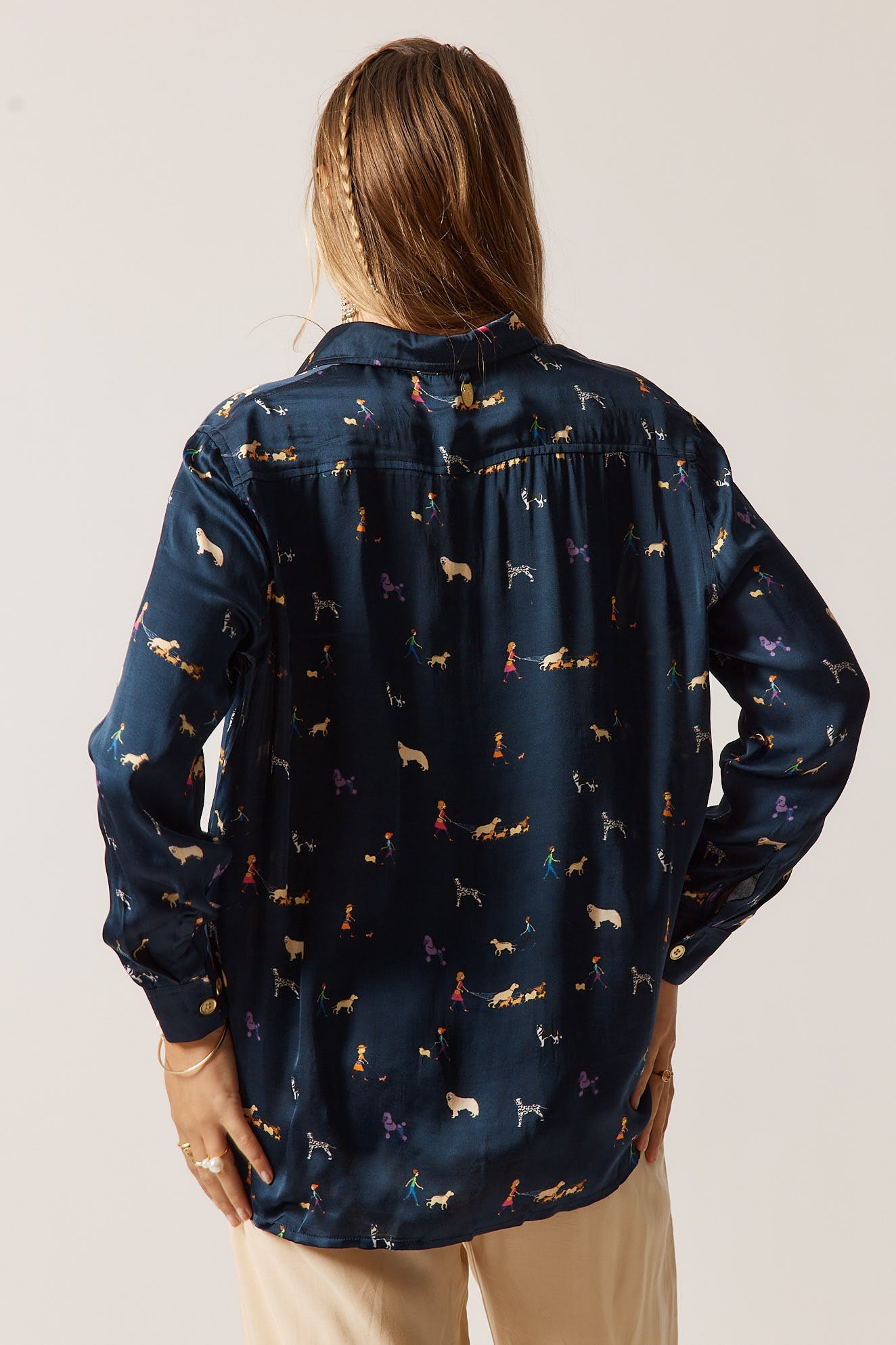 Rubyyaya Puppy Love Shirt (Navy)