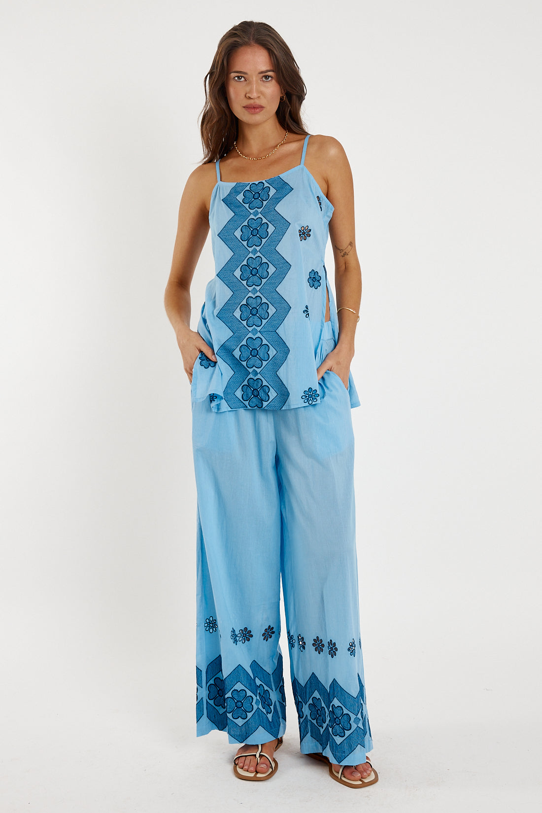 Rubyyaya Ravello Top (Blue)