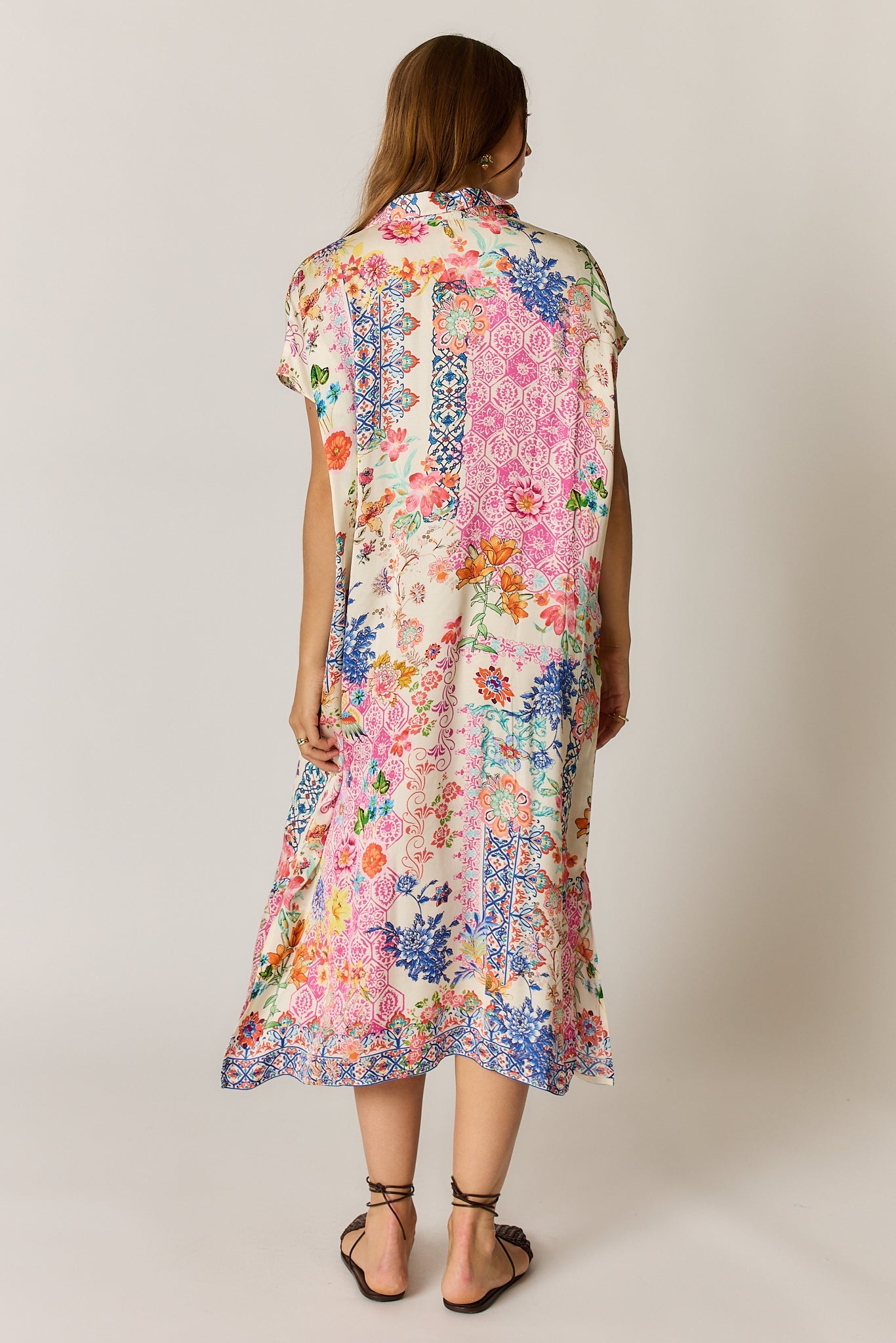 Rubyyaya Songbird Kaftan (White)